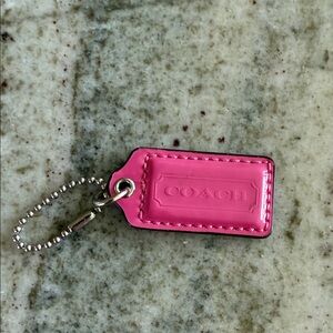 Coach Vibrant Pink Keychain